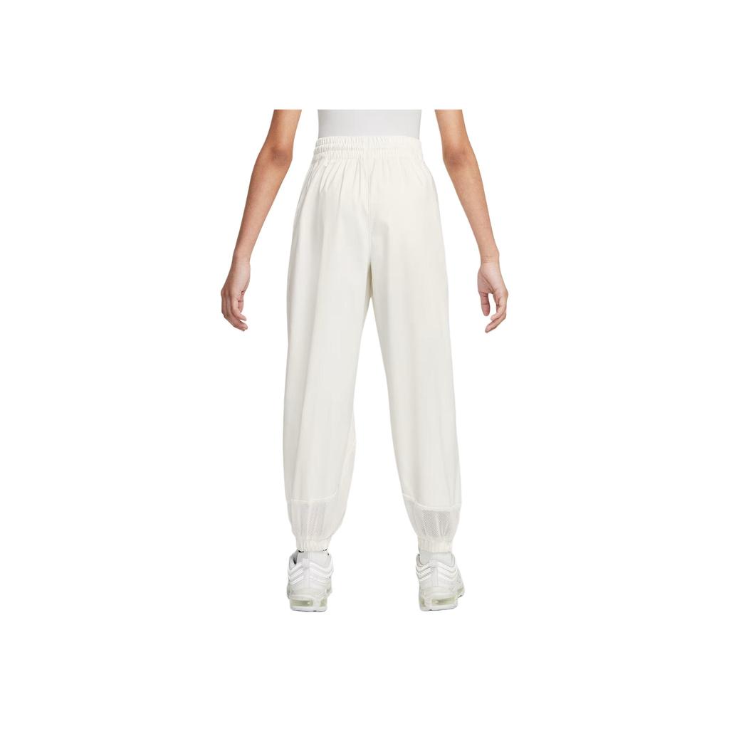 Nike Однотонные брюки свободного кроя с сетчатым логотипом Детские брюки HF8198-134