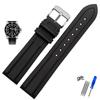 Classic Fluororubber Watch Band  For Omega Rolex Water Ghost King Seiko Waterproof Silicone Watch Strap 19mm 20mm 21mm 22mm