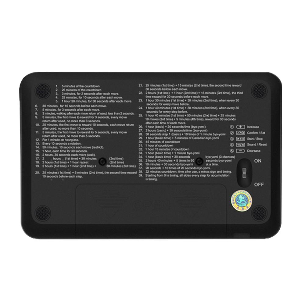 Digital Chess Clock Chess Game Timer with LED Indicator 39 Pre set Timing System for International Chess