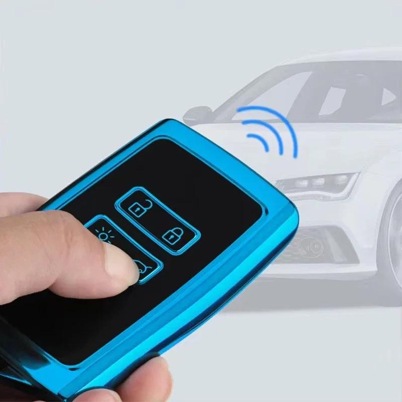 ТПУ Чехол Брелок для Renault Koleos Kadjar Clio Megane Captur Espace Kangoo Sandero Talisman Автомобильный Умный Ключ Чехол Покрытие Аксессуары