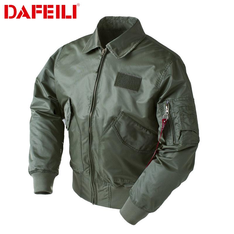 DAFEILI Американская пилотская куртка CWU-45P - Модная мужская бейсбольная куртка в стиле ВВС для весны и осени.