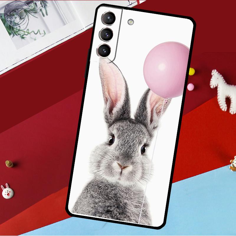 Милый Заяц Кролик Чехол Для Samsung Galaxy S25 S23 S22 S20 S24 Ultra S9 S10 Plus S21 FE S25 FE Чехол Для Телефона
