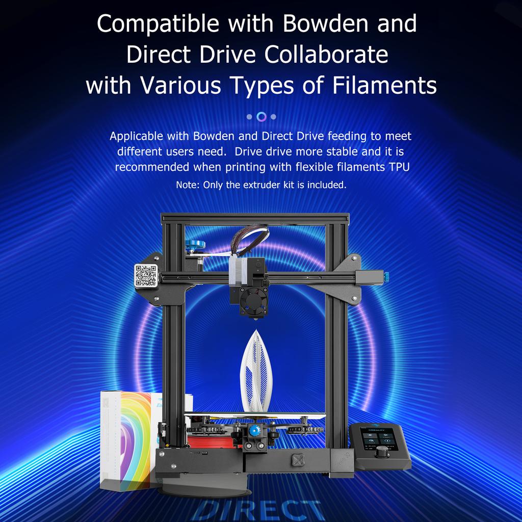 Комплект экструдера Creality, аксессуары для 3D-принтера, поддержка Боудена и прямой привод с гибким
