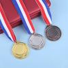 5.2cm Gold/Silver/Bronze Medal Award Medals with Neck Ribbon Sports Rewards Metal Winner Medals for Competitions Party Race