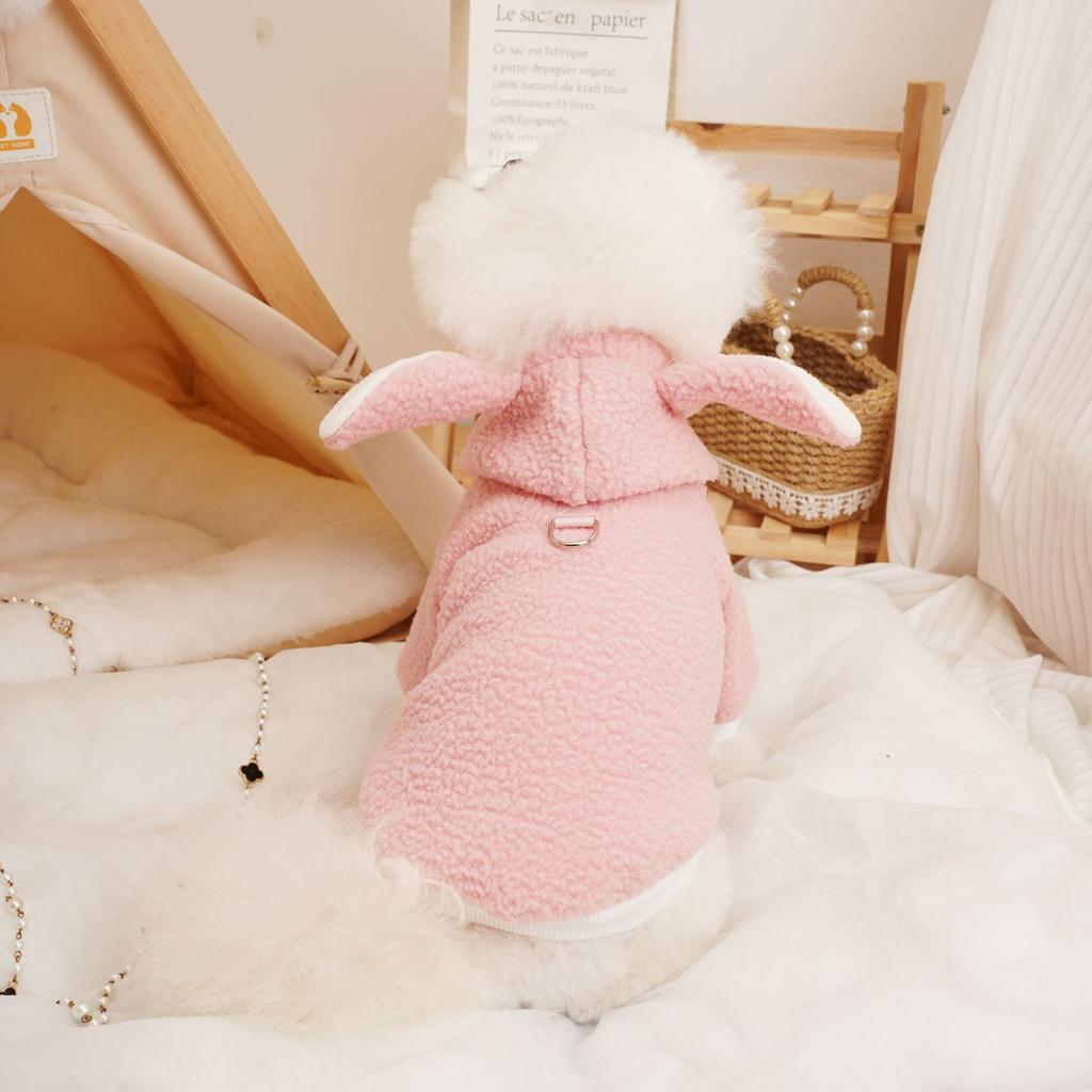 Одежда для кошек и щенков, осенне-зимняя, в корейском стиле, утолщенная плюшевая куртка, плюшевый медведь бишон, маленькая собака