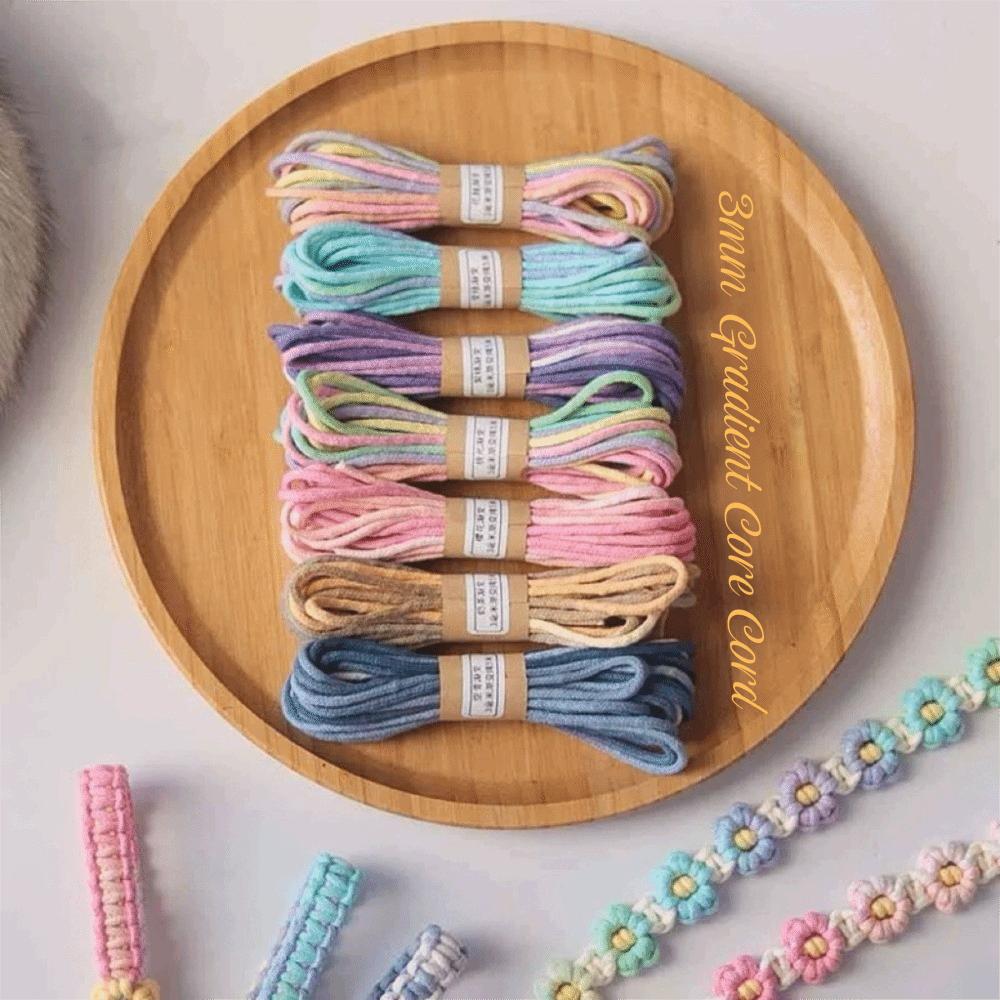 Cotton Braided Macrame Rope 3mm Thickness DIY Bracelet String  Bracelet Making