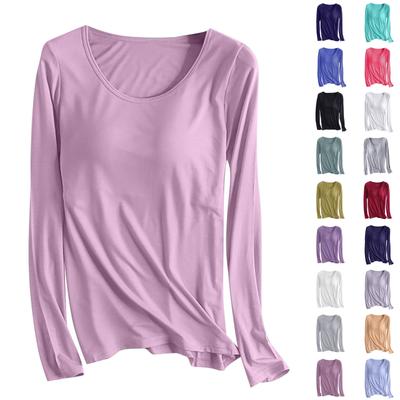 Женская однотонная рубашка с нагрудником и одной чашкой для йоги, женское нижнее белье, верх