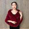 Winter Wool Wedding Shawl for Mother - Warm, Thick, Cheongsam Outerwear Cloak