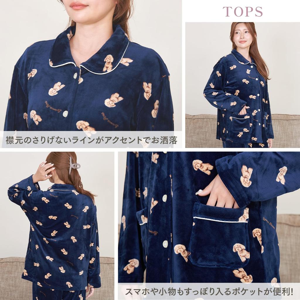 Топ с длинным рукавом и низ, разработанные Sleep and Skin, Идеальный подарок на день рождения Луанна Джена QWHI06 Женская пижама с CICA, Домашняя одежда, Комплект, Эксперты,