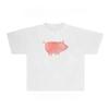 Pig Graphic  Men's and Women's Cotton T-shirt Tee Casuai Short Sleeve Crewneck Top Fashion Streetwear Autumn Shirt  Kawaii