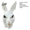 Lightweight Masque for Party Performance Rabbit Head Adults Realistic Bunny Latex Hood Flexible Kids Adults Halloween Animal Costume Carnival