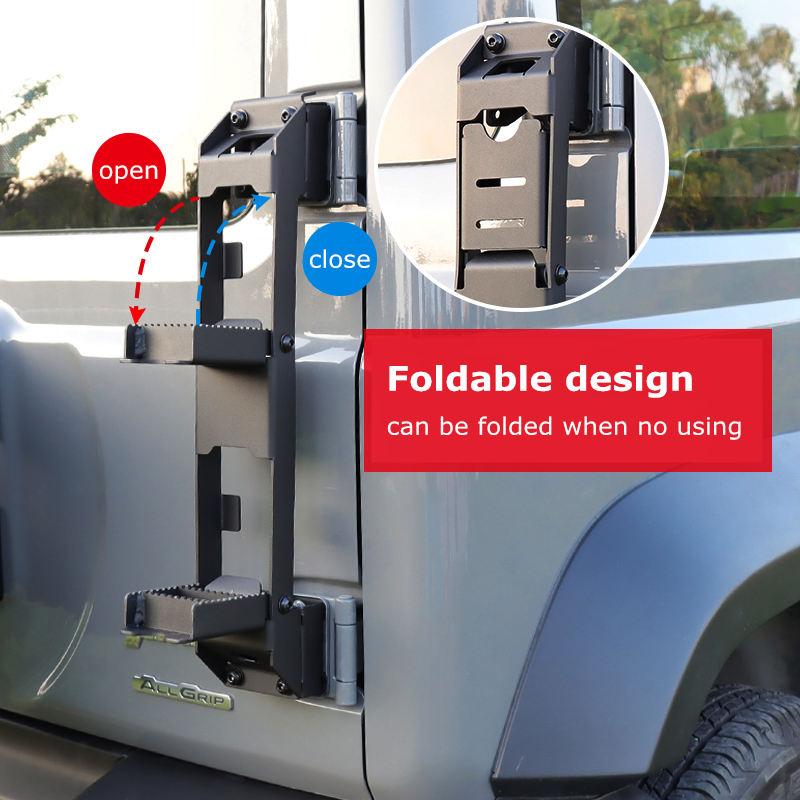Tailgate Ladder For Suzuki Jimny JB74 2024 2023 2022 2021 2020 2019 Foldable Rear Gate Pedal Ladder Exterior Car Accessories