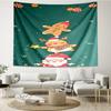 Christmas Print Tapestry, Backdrop, Easy Setup, Ideal for Bedroom, Office & Living Room, with Aesthetic Wall Hanging Decor.
