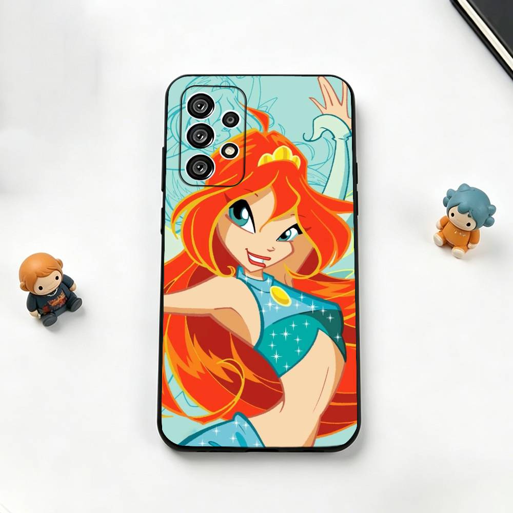 Girl-For X-Winx Clubs  Phone Case For Samsung S25,S24,S21,S22,S23,S30,Ultra,S20,Plus,Fe,Soft Silicone Black Cover