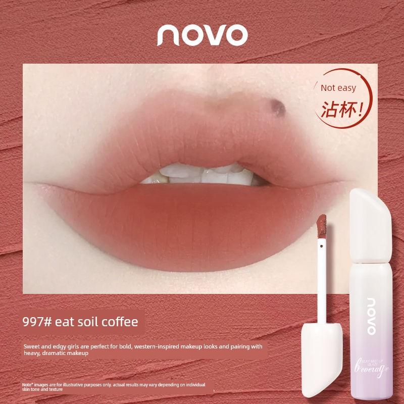 Novo Cream Ice Cream Velvet Lip Glaze Matte Long-Lasting Color Niche Affordable Lipstick