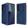 Однотонный чехол из искусственной кожи с полным покрытием для телефона Samsung Z Fold 7 (складывающийся в Z) с противошпионской стеклянной пленкой, стилус-ручка для Samsung Z Fold 7 Fold 6