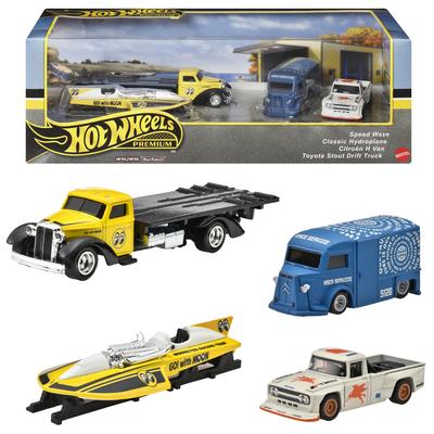 Hot Wheels Premium Collector Set Motorhead Madness Vehicle Игрушечная мини-машинка для детей от 3 лет и старше Multi HRT51 -