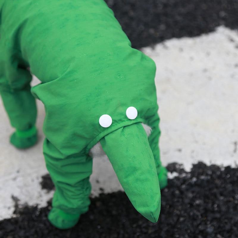 Куртка-дождевик для маленьких собак, зимний комбинезон для собак, комбинезон из полиэстера с капюшоном, одежда для собак, уличная водонепроницаемая одежда с капюшоном