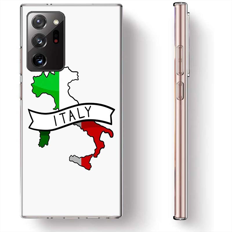 Italy Flag Phone Case for Samsung A17 A37 A57 A55 A35 A25 A15 A54 A14 A24 A34 A13 A23 A33 A53 A07 A05S A04S A03 A73 Galaxy Note
