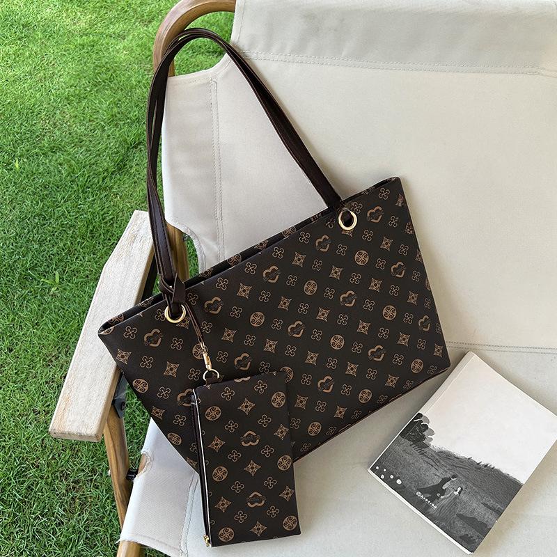 Large Capacity Shoulder Bag Two Piece Set L New Women's Bag European Tote Bag Women