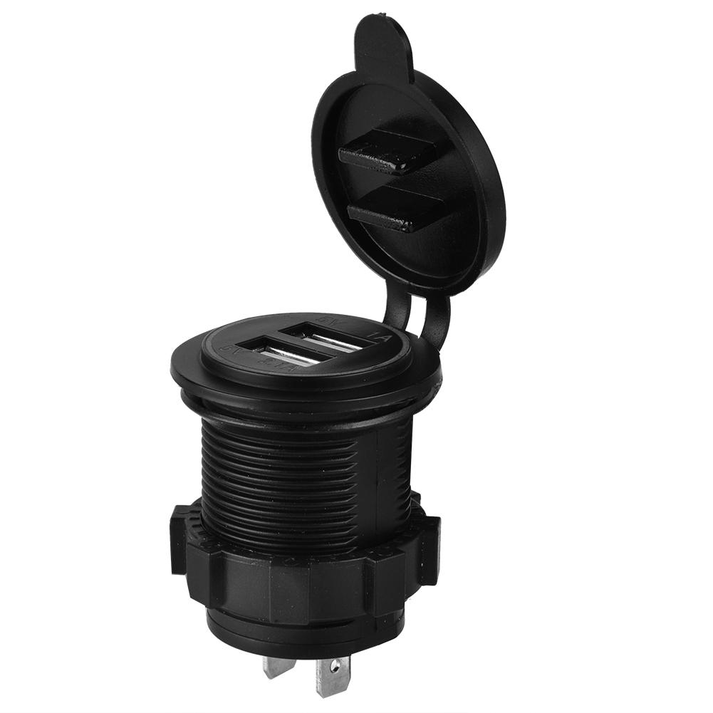 Waterproof Dual USB Charger Socket Power Outlet 3.1A With LED Indicator for Car Boat Mobile