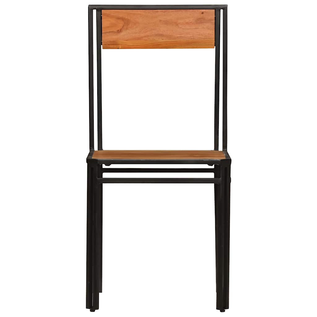 Dining Chairs 4 pcs Solid Acacia Wood