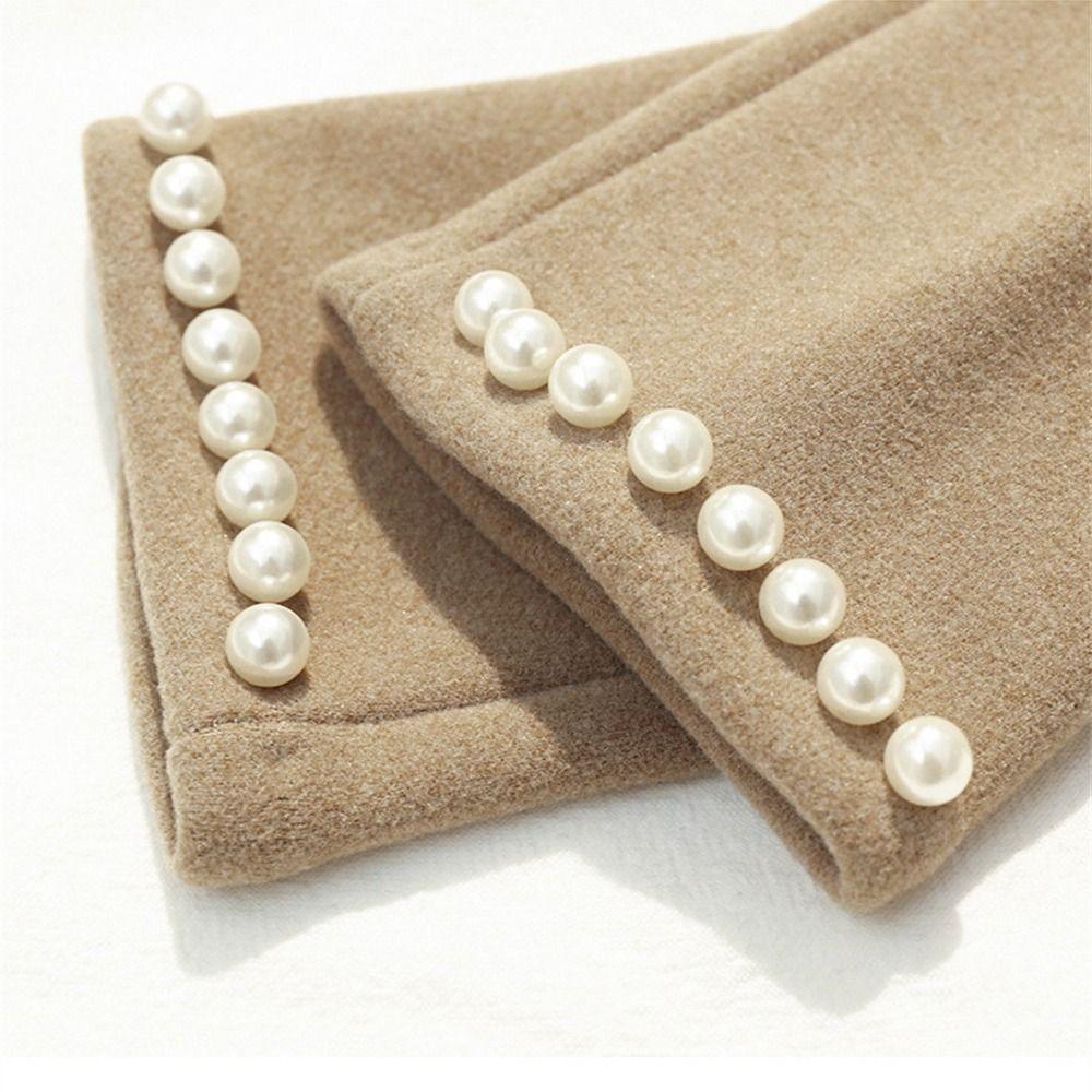 Тонкие бархатные теплые перчатки, утолщенные перчатки для езды на велосипеде и вождения, повседневные варежки для улицы