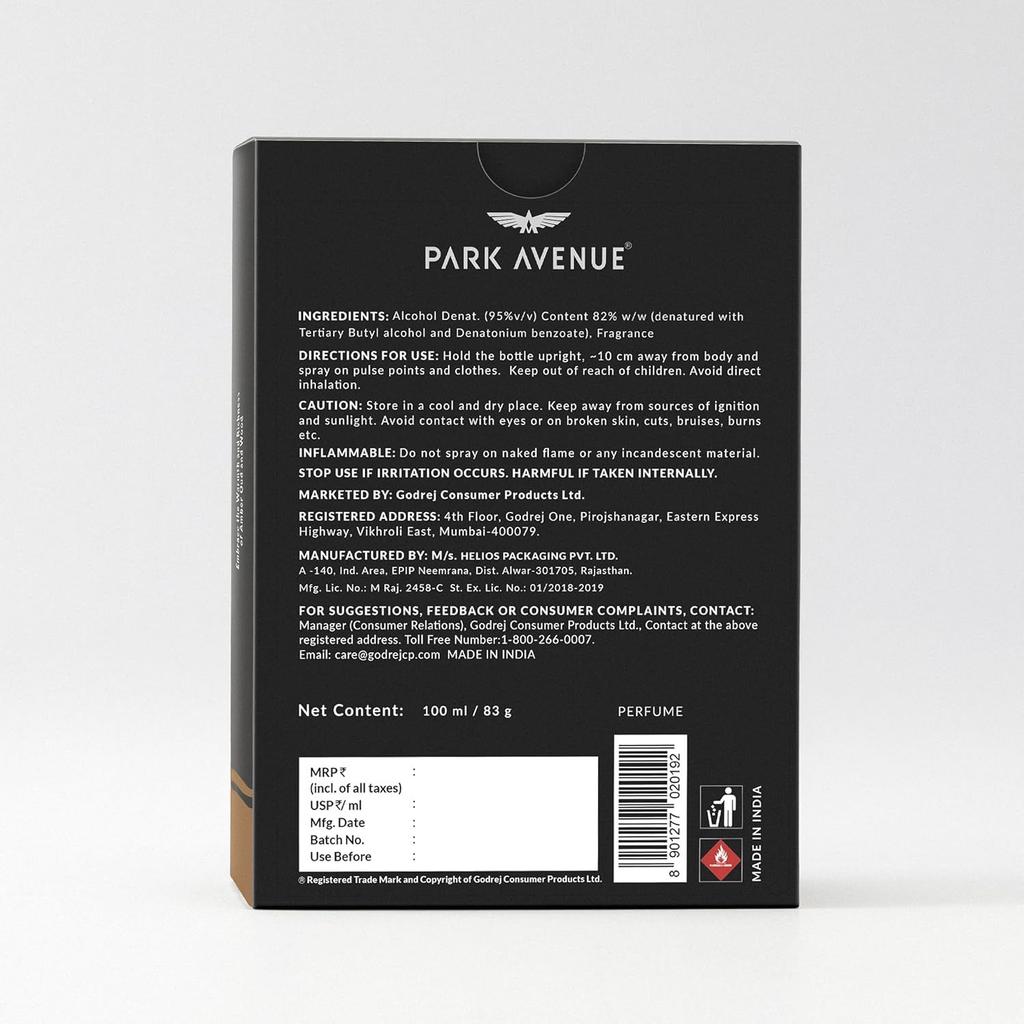 Park Avenue Oud, Жидкие духи-спрей для мужчин, 100 мл | Стойкий парфюм-спрей для мужчин