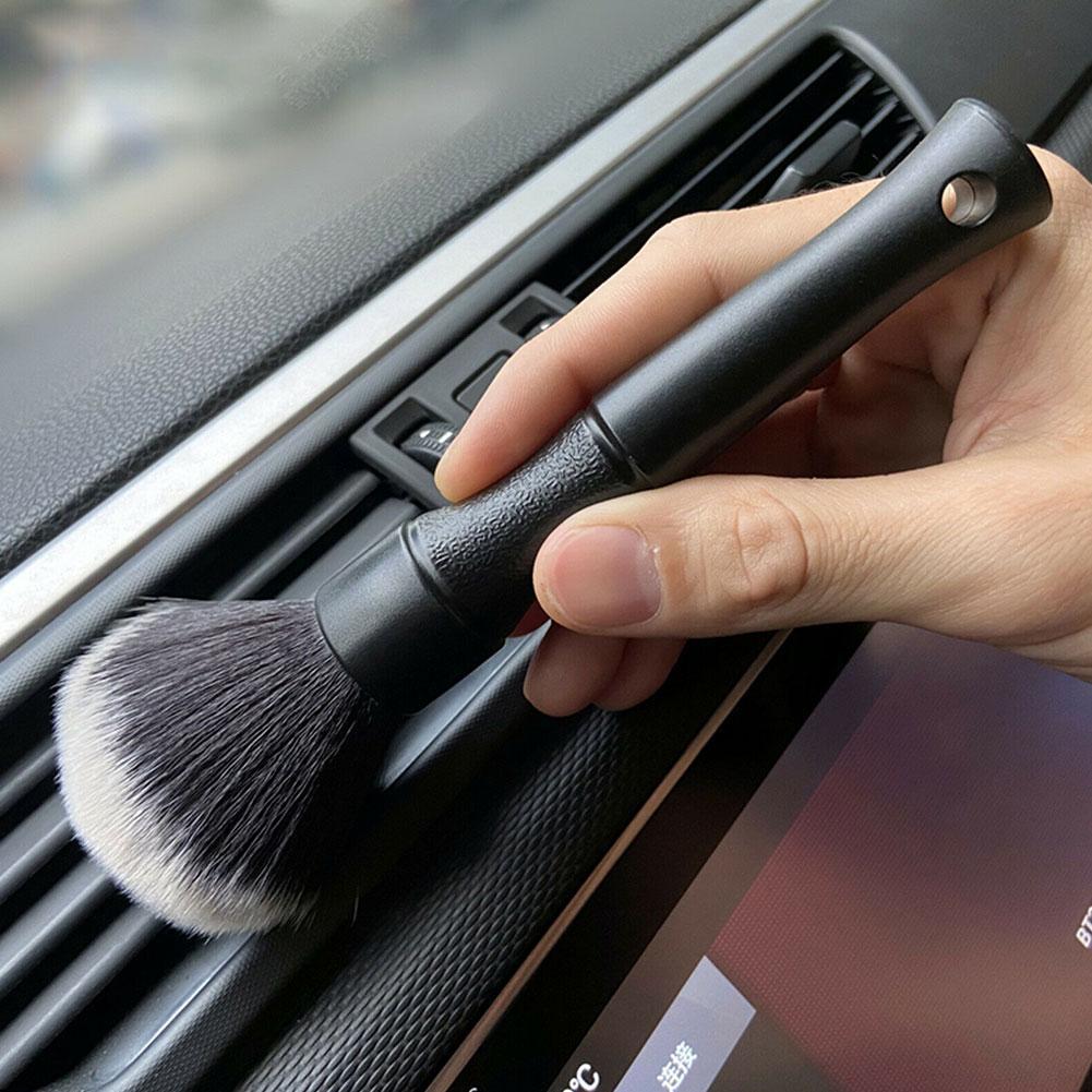 Car Detailing Brush With Synthetic Bristles For Car Air Conditioning Air Outlet Dashboard Car Interior Duster Brush Accessories
