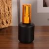 15ml Empty Nail Gel Polish Bottle with Brush Gold Cover - Small Sample Glass Container for Nail Art Glue And Refill Bottles
