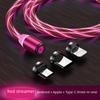 Magnetic Streamer One-to-Three Charging Cable for Apple, Huawei, Xiaomi. Fast Type-C Charging.