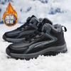Waterproof Winter Men Boots Suede Warm Snow Boots Men Work Casual Shoes High Top High-top Non-slip Ankle Boots