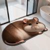 2D Home Decor Carpet Non-Slip Cartoon Carpet Soft Hamster-Shaped Area Rug  Living Rooms