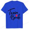 Футболка Team Bride Squad Свадебные топы для невесты Футболки для девичника Прощальная вечеринка Женские Блузки EVJF Эстетичная одежда для подружки невесты