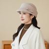 Autumn and Winter Light Luxury Wool, Short-brimmed Cap, Feminine Versatile Hat, Small Equestrian Hat