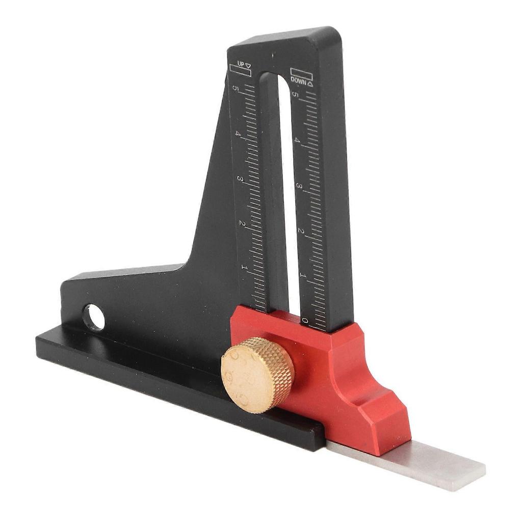 Aluminum Alloy Woodworking Saw Table Height Gauge Depth Measuring Ruler
