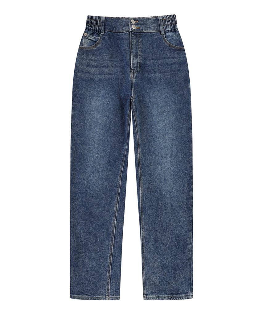 VANAKE Baggy Fit Elastic Waist Denim Pants_Vb3Zdlu205B