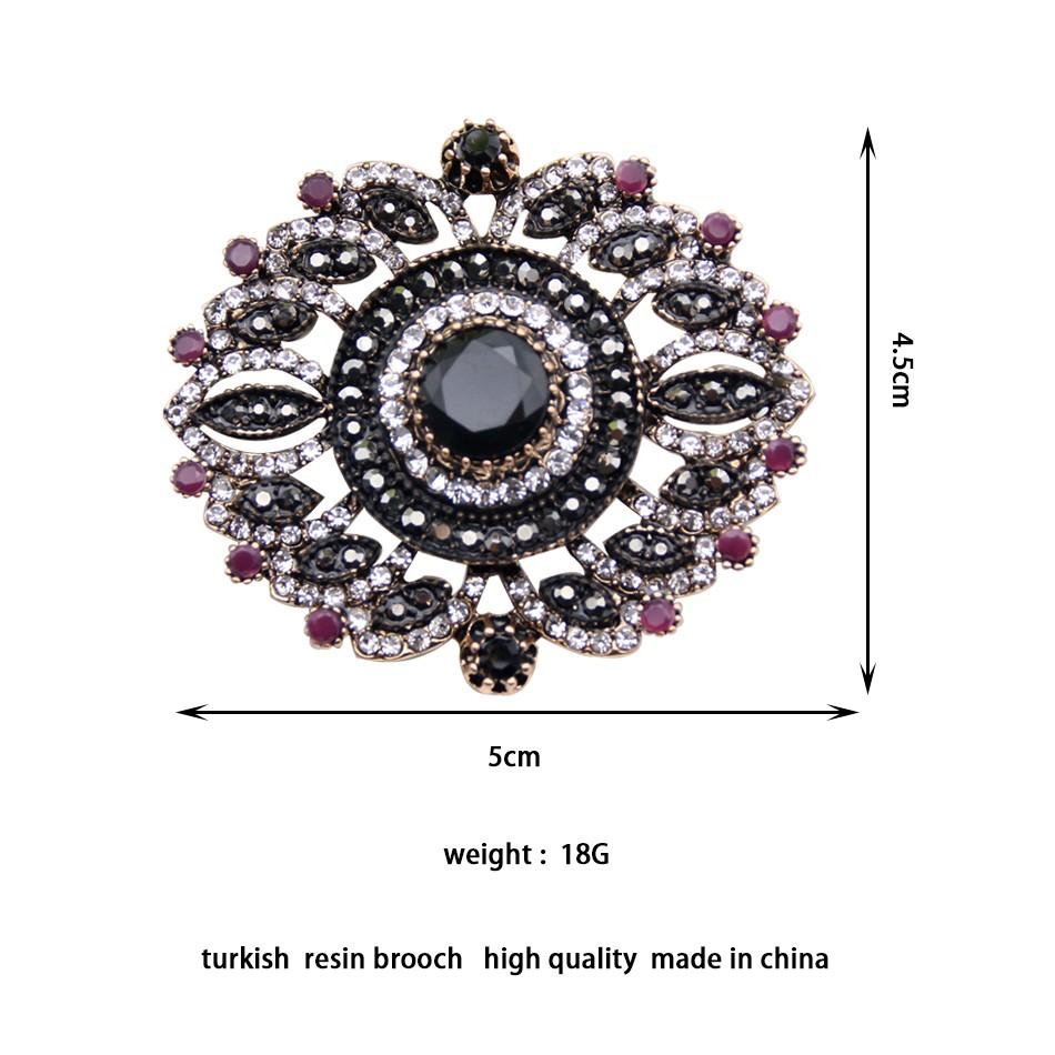 Винтажная хрустальная брошь, женская античная золотая смола, свадебные украшения, богемный ювелирный подарок