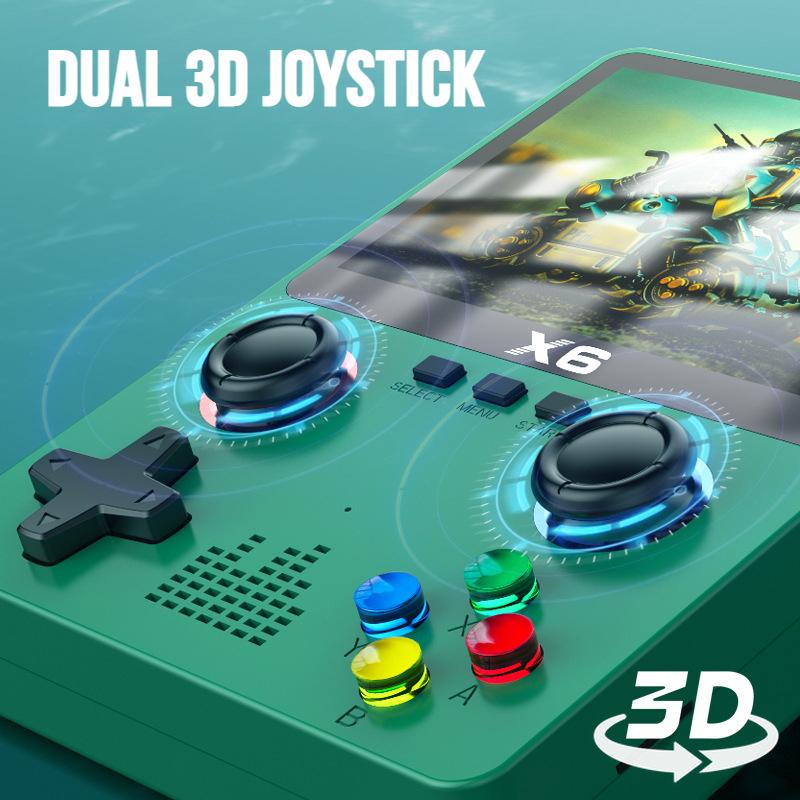 Портативная игровая консоль PSP высокого разрешения X6 с двойным джойстиком, аркадный симулятор GBA, поддерживающий бой двух игроков