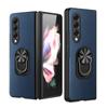 Slim Lightweight Leather Ring Holder Case For Samsung Galaxy Z Fold 3 4 Fold4 5g Fold2 Fold3 Fold 2 Anti -Slip Cell Phone Cover