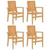 VidaXL 5-piece Garden Dining Set Solid Teak Wood 3157915
