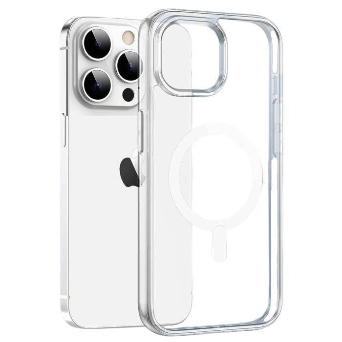 Прозрачный чехол для iPhone 15 PRO - Силикон со встроенным магнитным кольцом Phonillico®