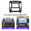 Для Nissan Navara 2006-2012 9-дюймовая ABS-рамка центральной консоли автомобиля, накладка, элемент декора салона