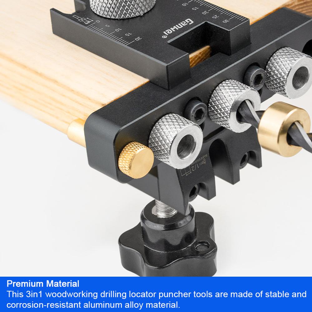 3в1 деревообрабатывающий локатор для сверления отверстий из алюминиевого сплава, позиционер пуансона, направляющая для деревянных деталей с