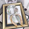 New Simulated Silk Scarf Women's Spring Summer Thin 70cm Printed Scarf Versatile Fashion Headscarf Decorative Shawl