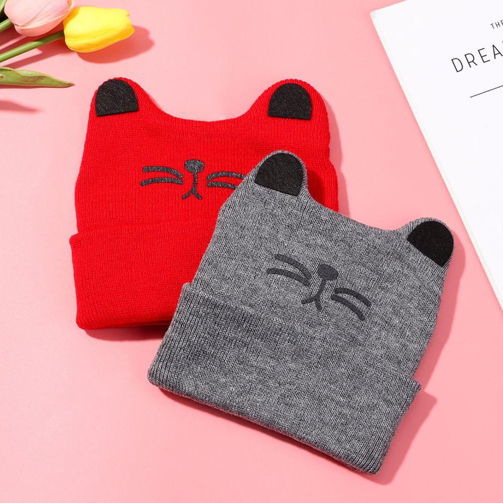 Cartoon Children's Accessories Ladies Cap Warm Gifts Warmer Bonnet Baby Hat Beanie Cap Knitted Hat