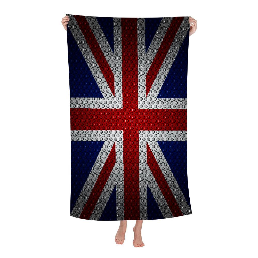 UK England Flag Big Microfiber Beach Towels Quick Dry Towel Sand Beach Towels Pool Towel for Travel Swim Pool Yoga