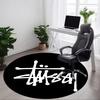1 шт. Круглый коврик Stussy Office, Нескользящий, Мягкий и прочный офисный коврик для декора интерьера, Идеально подходит для офиса, Красивое украшение