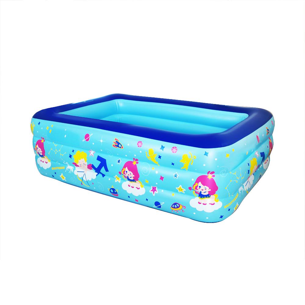 Large Foldable Inflatable Pool for Kids & Adults - Home & Outdoor Water Play