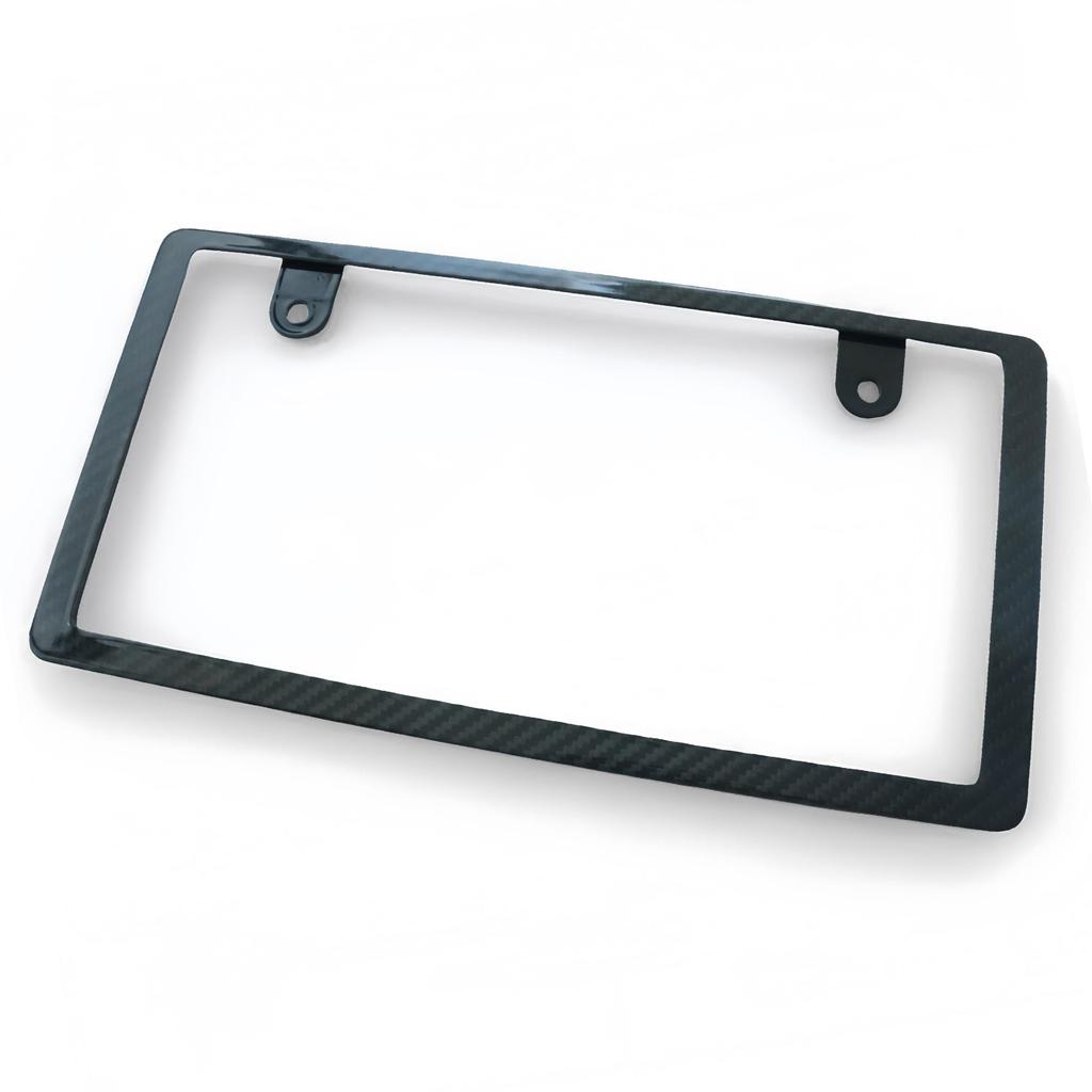 KICARYAJP Carbon Fiber License Plate Universal Exterior Custom Car Car Exterior Carbon Fiber Frame, Dress-Up Parts, Accessories, (Front)